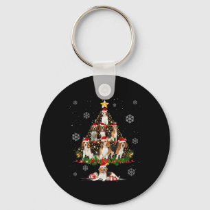 Llavero Amantes del perro beagle cute gritan Navidad