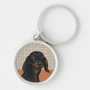 Llavero Amantes del perro de Dachshund negro