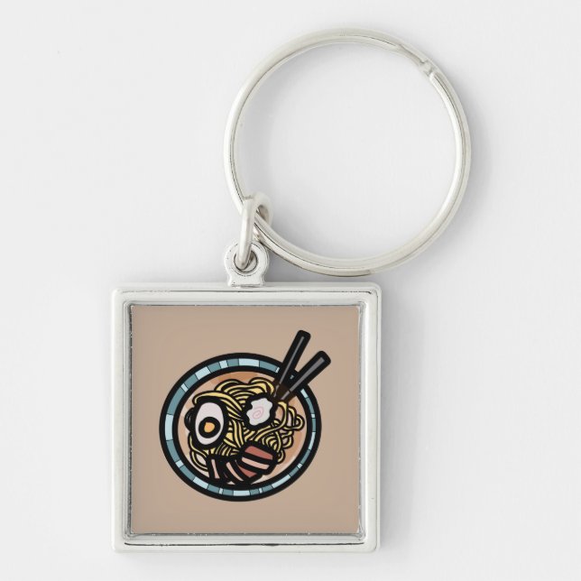 Llavero Amantes del Ramen adorables japoneses (Frente)