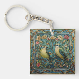 Llavero Amantes en el amor Diseño romántico Art Nouveau