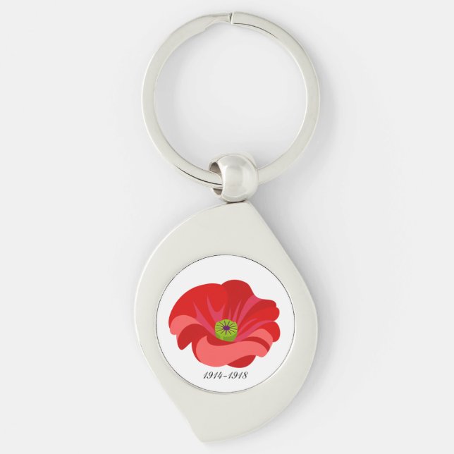 Llavero Amapola roja (Anverso)
