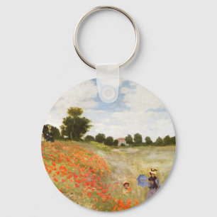 Llavero Amapolas rojas que florecen - Claude Monet