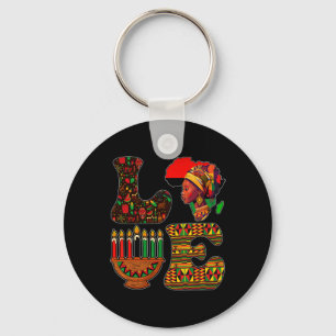 Llavero Amar a Kwanzaa Kinara Principios Velas Panafricana