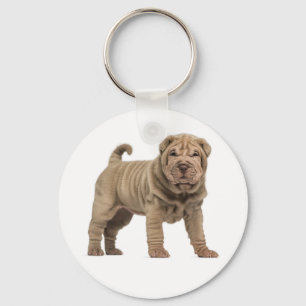 Llavero Amar a la cadena china Shar Pei Puppy Dog