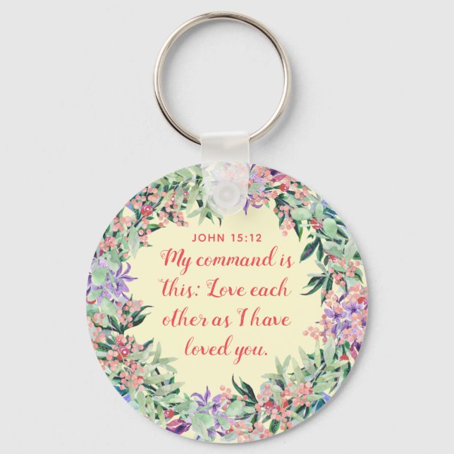 Llavero Amar a los demás - Tecla de botón (Anverso)