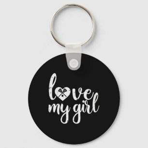 Llavero Amar a mi Chica Lacrosse Lax Player Mom Dad Boyfri