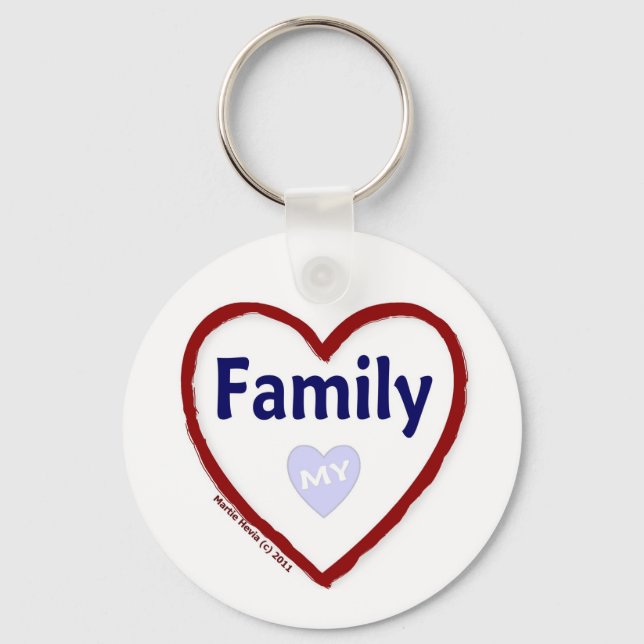 Llavero Amar a mi familia (Anverso)