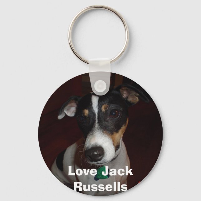 Llavero Amar a mi Jack Russell Keychain (Anverso)