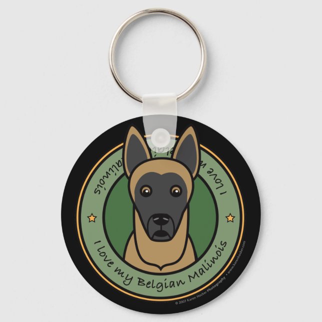 Llavero Amar a mi malinois (Anverso)