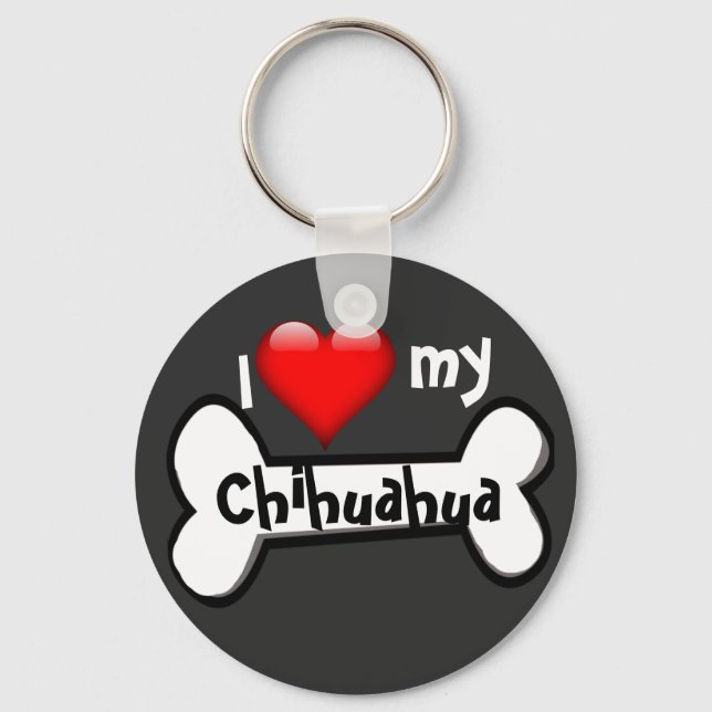 Llavero Amar a mi Personalizado de la Raza del Perro (entr (Anverso)