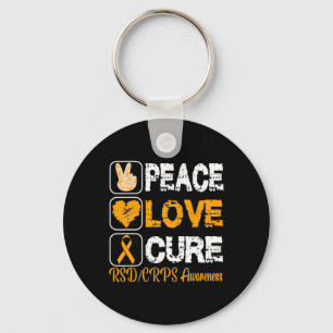 LLAVERO AMAR A PEACE CURE RSD CRPS CONCIENCIACIÓN
