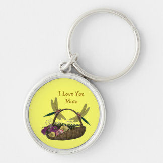 Llavero Amar a tu mamá Dragonflies Flor Cesta Keychain