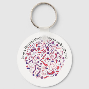 Llavero Amar a un microbiólogo
