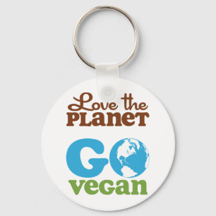 Llavero Amar al planeta Go Vegan