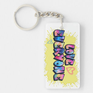 Llavero Amar el diseño colorido de todos