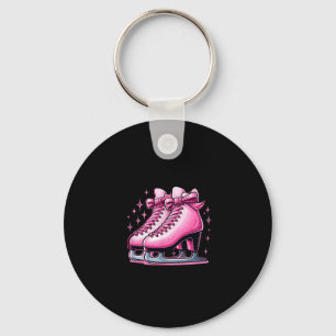Llavero Amar el patinaje sobre hielo Pink Coquette Skates 