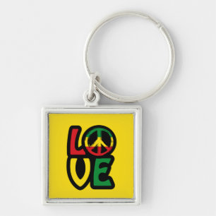 Llavero Amar la música reggae símbolo de paz reggae