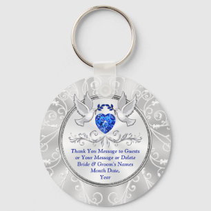 Llavero Amar los favores de la boda de aves, los favores d