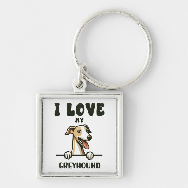 Llavero Amar mi Greyhound (Frente)