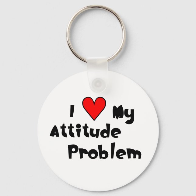 Llavero Amar mi problema de actitud (Anverso)