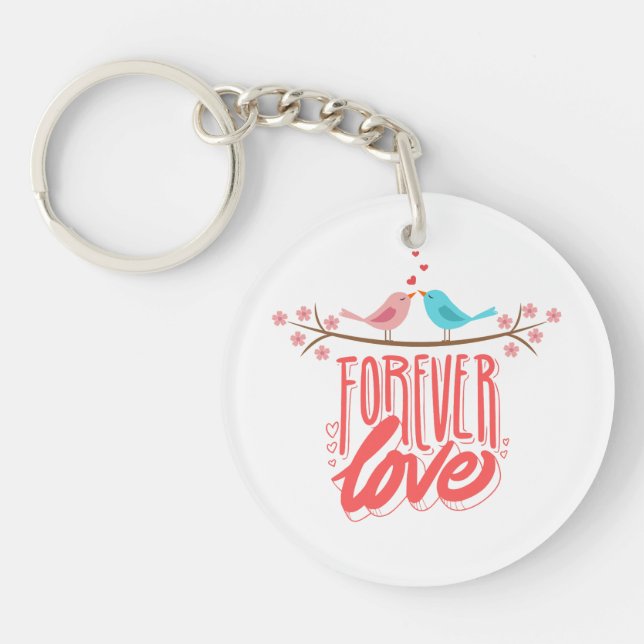 Llavero Amar por siempre a Keychain (Frente)
