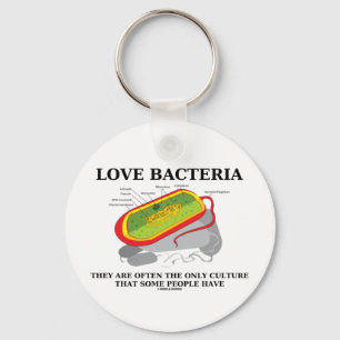 Llavero Amar sólo la cultura de las bacterias algunas pers