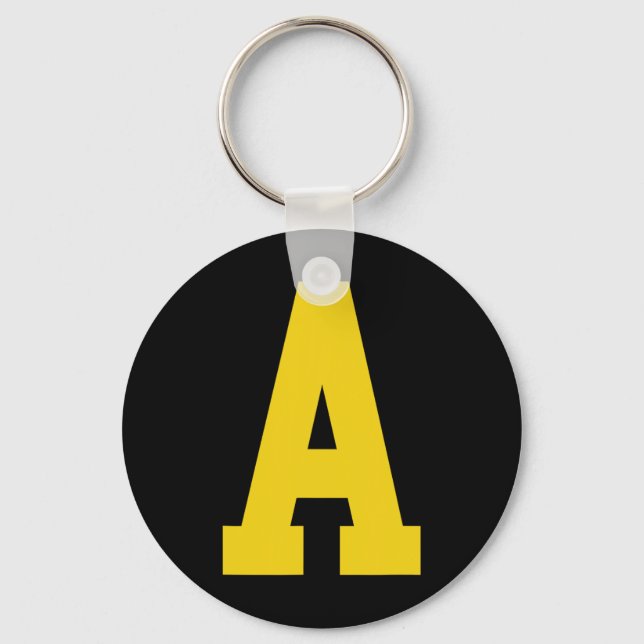 Llavero Amarillo a' sobre rojo para Alvin Costume Hallowee (Anverso)