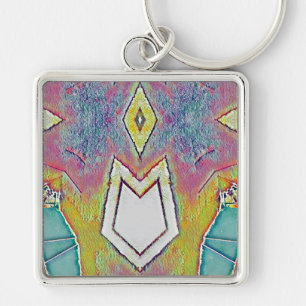 Llavero ~ Amarillo blanco Aqua rosa ~ Keychain