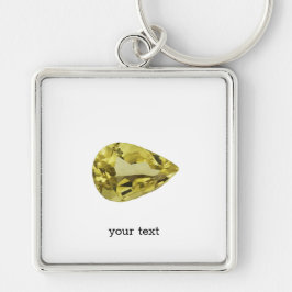 Llavero Amarillo circular