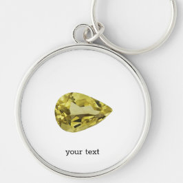 Llavero Amarillo circular