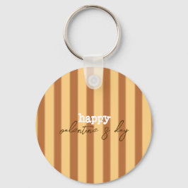 Llavero Amarillo - El día de San Valentín marrón