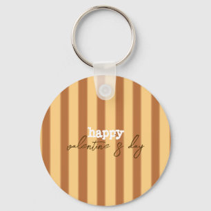 Llavero Amarillo - El día de San Valentín marrón