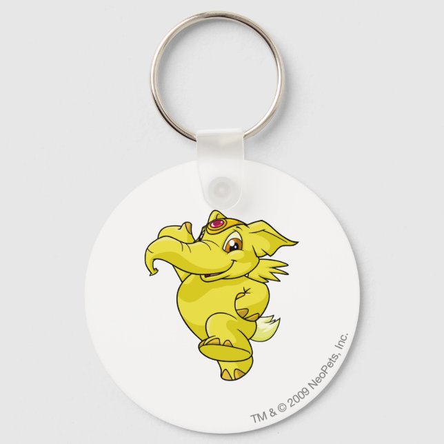 Llavero Amarillo elefante (Anverso)