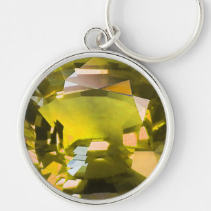 Llavero Amarillo Gemstone Citrino