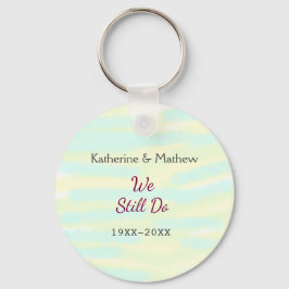 Llavero Amarillo verde Votos aniversario de renovación de 