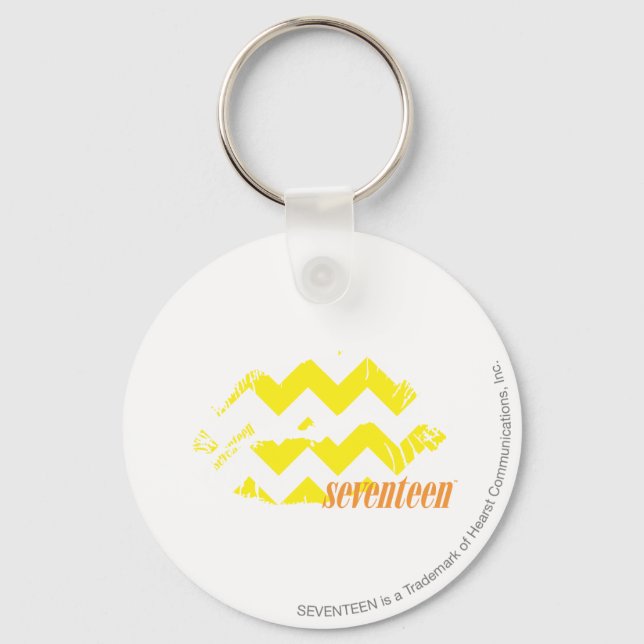 Llavero Amarillo ZigZag (Anverso)