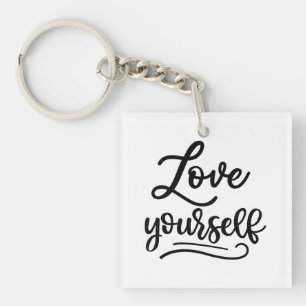 Llavero Amarte a ti mismo Inspirador Cita amor propio