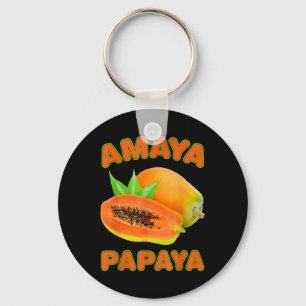 Llavero Amaya Papaya Divertido Para Hombres Mujeres 
