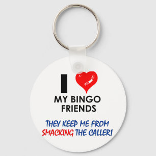 Llavero ¡Ame a mis amigos del bingo!