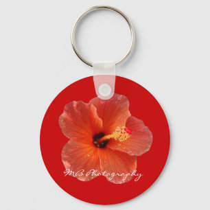 Llavero amelocotonado del hibisco