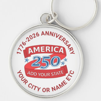 Llavero America 250 Add State USA Anniversary Keepsake