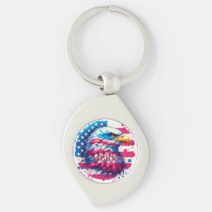 Llavero América - Diseño Patriótico de EEUU para el 4 de j