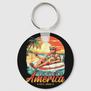 Llavero América Golfo Trump 2024 Retro Beach Estados Unido