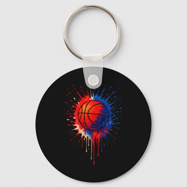 Llavero American Basketball Splash Ball Player Team Kids B (Anverso)