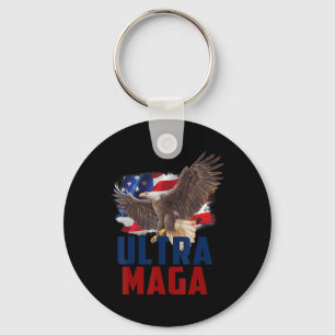 Llavero American Eagle Patriotic Fathers Day Ultra MAGA Fl