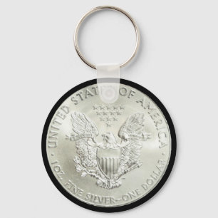 LLAVERO AMERICAN EAGLE SILVER DOLLAR*-KEYCHAIN