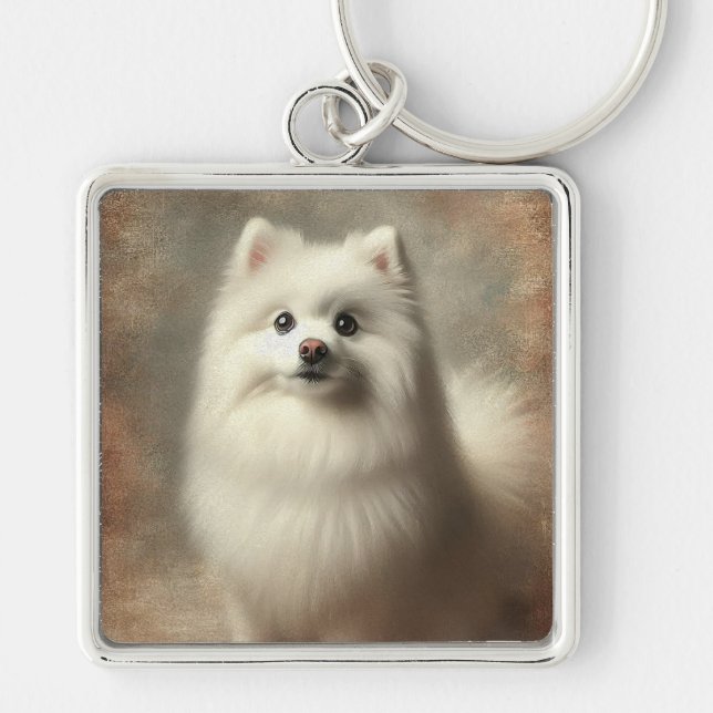 Llavero American Eskimo Dog (Frente)