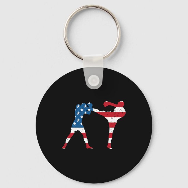 Llavero American Flag Kickboxing  (Anverso)