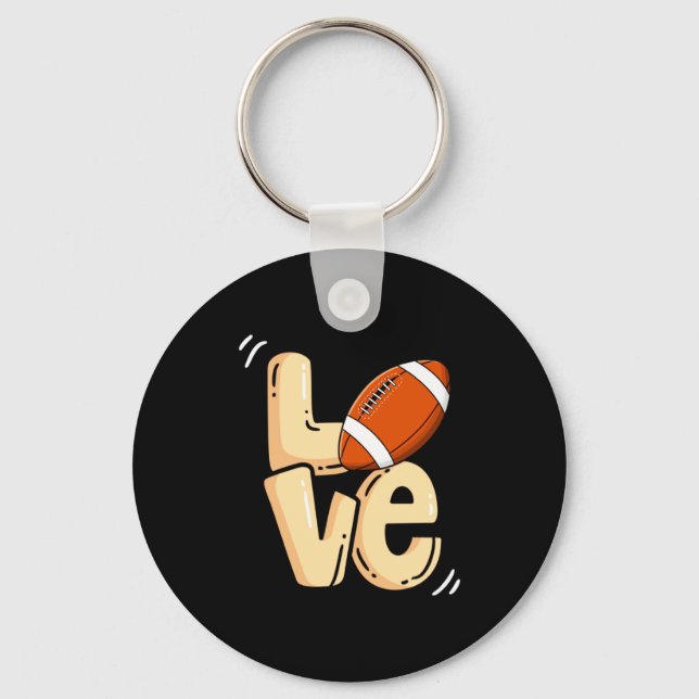 Llavero American Football Love Valentines Rugby Srts Pl _1 (Anverso)