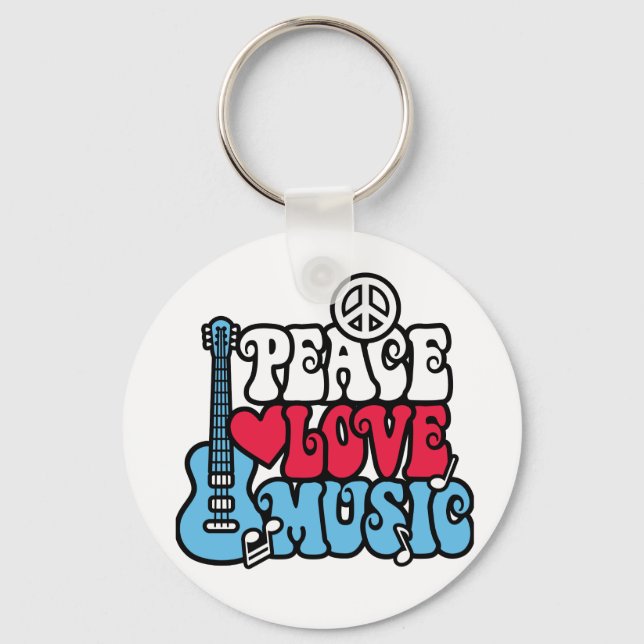 Llavero American Peace Love Music (Anverso)